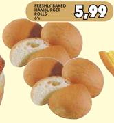 Freshly Baked Hamburger Rolls-6's