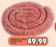 Grabouw Thick Boerewors-Per Kg
