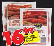 Classic Red/Brown Smokeys-750g Each