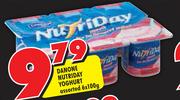 Danone Nutriday Yoghurt Assorted-6x100g