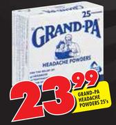 Grand-Pa Headache Powders-25's