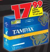Tampax Tampons-12's Per Pack