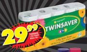 Twinsaver 1 Ply Toilet Roll's-10's