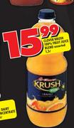 Clover Krush 100% Fruit Juice Blend Assorted-1.5Ltr