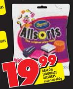 Beacon Liquorice Allsorts Assorted-400g
