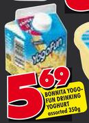 Bonnita Yogofun Drinking Yoghurt Assorted-350g