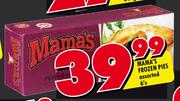  Mama's Frozen Pies Assorted- 6's