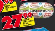 Rainbow Simply Chicken Polony Assorted-1kg