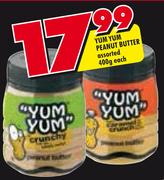 Yum Yum Peanut Butter Assorted-400g Each