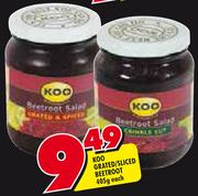 Koo Grated/Sliced Beetroot-405g Each