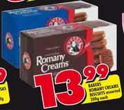 Bakers Romay Creams Biscuits Assorted-200g Each