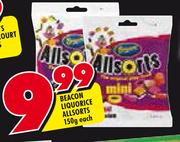 Beacon Liquorice Allsorts-150g Each
