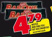 Nestle Bar One/Tex/Kit Kat/Smarties Assorted-Each