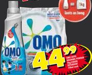 Omo Auto Washing Powder-2KG / Liquid Detergent-750ML Each