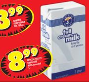 Crystal Valley Long Life Milk Assorted- 1L