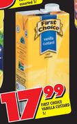 First Choice Vanilla Custard- 1L