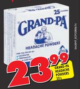 Grand-Pa Headache Powders- 25's