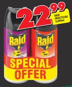 Raid Insecticide-2 x 300ml
