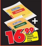 Bonnita Cheddar Gouda Cheese-2 x 125g