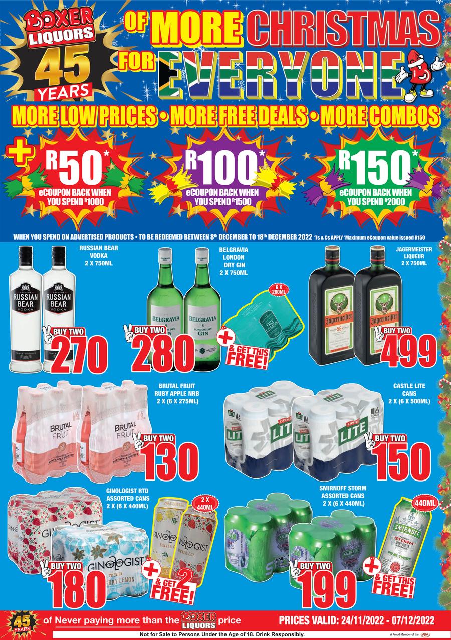 Boxer Liquor Eastern Cape More Christmas For Everyone (24 November