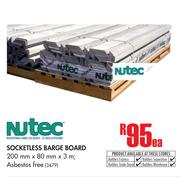 Nutec Socketless Barge Board-Each