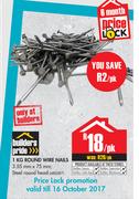 Builders Pride Round Wire Nails-1Kg Per pack