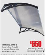 Multi Wall Awning