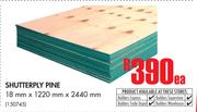 Shutterply Pine 18mm x 1220mm x 2440mm-Each