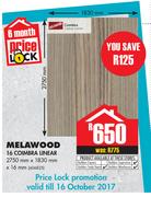 Melawood 16 Coimbra Linear 2750 x 1830 x 16mm