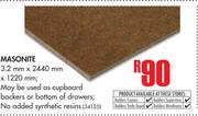 Masonite 3.2mm x 2440mm x 1220mm