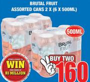 Brutal Fruit Assorted Cans-2 x 6x500ml