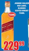 Johnnie Walker Red Label Blended Scotch Whisky-750ml