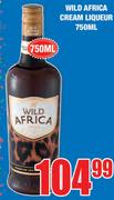 Wild Africa Cream Liqueur-750ml