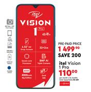 Itel Vision 1 Pro - Per Month x 24 Months