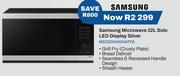 Samsung 32L Solo LED Display Silver Microwave MS32DG4504ATFA