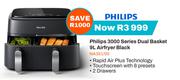 Philips 3000 Series 9Ltr Dual Basket Air Fryer (Black) NA351/00