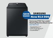 Samsung 27Kg Top Loader Washing Machine (Black Caviar) WA27B837GV