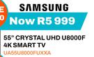 Samsung 55" Crystal UHD U8000F 4K Smart TV UA55U8000FUXXA