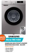 Samsung 9Kg Front Loader Washing Machine-Silver WW90T3040BS