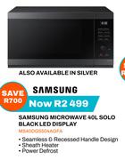 Samsung Microwave 40Ltr Solo Black LED Display MS40DG5504AGFA