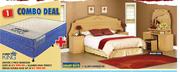 Smart Buy Denver 3 Piece Bedroom Suit + Slumber King Perfect Dream Double Base Set