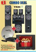TEK 54cm TV + DSTV Satellite Decoder With Free Installation + TEK 5100 Component HiFi
