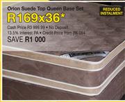 Orion Suede Top Queen Base Set