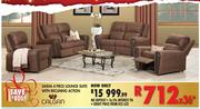 Sasha 4 Piece Lounge Suite With Reclining Action 