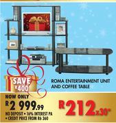 Roma Entertainment Unit & Coffee Table