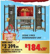 Stone 3 Piece Entertainment Unit
