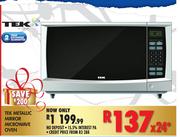 Tek Metallic Mirror Microwave Oven
