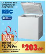 KIC White 207 Ltr Chest Freezer 