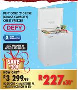 Defy Gold Chest Freezer - 210 Ltr (Gross Capacity)