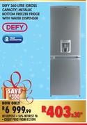 Defy Metallic Bottom Freezer Fridge With Water Dispenser - 360 Ltr (Gross Capacity)